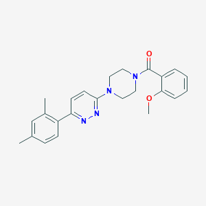 molecular formula C24H26N4O2 B2477636 (4-(6-(2,4-Dimethylphenyl)pyridazin-3-yl)piperazin-1-yl)(2-methoxyphenyl)methanone CAS No. 1021070-42-7