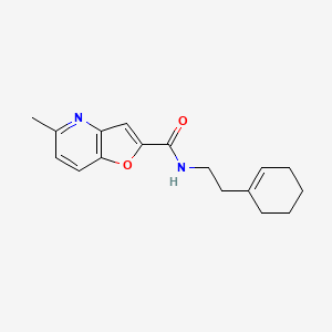 molecular formula C17H20N2O2 B2477641 N-(2-(cyclohex-1-en-1-yl)ethyl)-5-methylfuro[3,2-b]pyridine-2-carboxamide CAS No. 941928-10-5