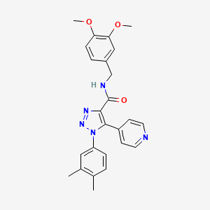 molecular formula C25H25N5O3 B2477644 1-[(5-bromo-1-propionyl-2,3-dihydro-1H-indol-6-yl)sulfonyl]-N-(4-methylbenzyl)piperidine-3-carboxamide CAS No. 1207055-27-3