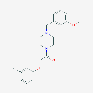 1-(3-Methoxybenzyl)-4-[(3-methylphenoxy)acetyl]piperazine