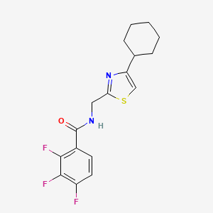 molecular formula C17H17F3N2OS B2477701 N-((4-cyclohexylthiazol-2-yl)methyl)-2,3,4-trifluorobenzamide CAS No. 2034240-29-2