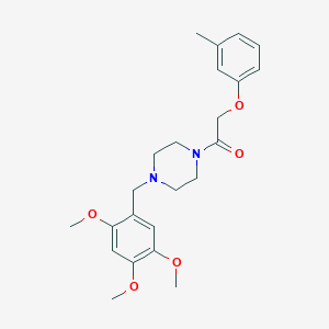 2-m-Tolyloxy-1-[4-(2,4,5-trimethoxy-benzyl)-piperazin-1-yl]-ethanone