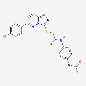 N-(4-acetamidophenyl)-2-((6-(4-chlorophenyl)-[1,2,4]triazolo[4,3-b]pyridazin-3-yl)thio)acetamide