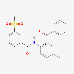 N-(2-benzoyl-4-methylphenyl)-3-methylsulfonylbenzamide