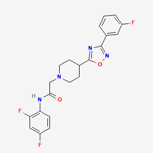 N-(2,4-difluorophenyl)-2-{4-[3-(3-fluorophenyl)-1,2,4-oxadiazol-5-yl]piperidin-1-yl}acetamide