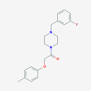 molecular formula C20H23FN2O2 B247772 1-(3-Fluorobenzyl)-4-[(4-methylphenoxy)acetyl]piperazine 