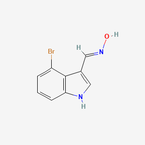 (NE)-N-[(4-bromo-1H-indol-3-yl)methylidene]hydroxylamine