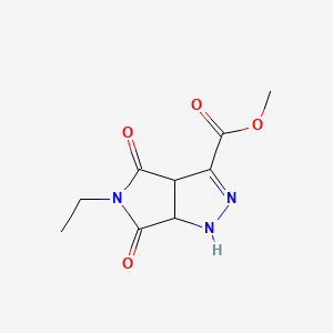 Methyl 5-ethyl-4,6-dioxo-1,3a,4,5,6,6a-hexahydropyrrolo[3,4-c]pyrazole-3-carboxylate