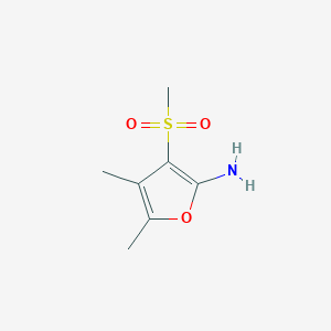 4,5-Dimethyl-3-methylsulfonylfuran-2-amine