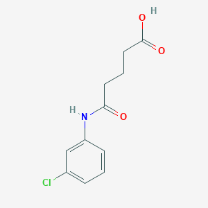 molecular formula C11H12ClNO3 B2477743 5-[(3-氯苯基)氨基]-5-氧代戊酸 CAS No. 197170-08-4
