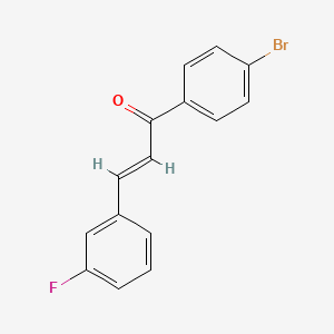 molecular formula C15H10BrFO B2477753 (2E)-1-(4-bromophenyl)-3-(3-fluorophenyl)prop-2-en-1-one CAS No. 590419-77-5