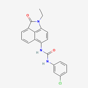 molecular formula C20H16ClN3O2 B2477756 1-(3-氯苯基)-3-(1-乙基-2-氧代-1,2-二氢苯并[cd]吲哚-6-基)脲 CAS No. 330191-17-8