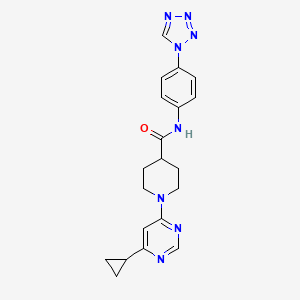 N-(4-(1H-tetrazol-1-yl)phenyl)-1-(6-cyclopropylpyrimidin-4-yl)piperidine-4-carboxamide