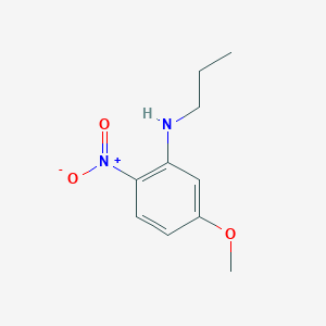 molecular formula C10H14N2O3 B2477771 5-Methoxy-2-nitro-N-propylaniline CAS No. 1437794-73-4