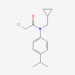 molecular formula C15H20ClNO B2477777 2-Chloro-N-(cyclopropylmethyl)-N-(4-propan-2-ylphenyl)acetamide CAS No. 1397214-46-8