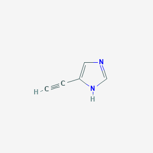 molecular formula C5H4N2 B2477778 5-Ethynyl-1H-imidazole CAS No. 57121-48-9