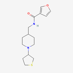 N-{[1-(thiolan-3-yl)piperidin-4-yl]methyl}furan-3-carboxamide