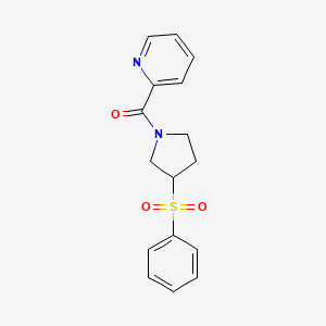(3-(Phenylsulfonyl)pyrrolidin-1-yl)(pyridin-2-yl)methanone