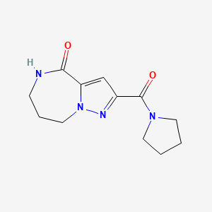 2-(Pyrrolidine-1-carbonyl)-5,6,7,8-tetrahydropyrazolo[1,5-a][1,4]diazepin-4-one