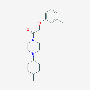 1-[4-(4-Methylcyclohexyl)piperazin-1-yl]-2-(3-methylphenoxy)ethanone