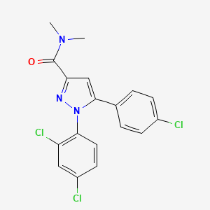 5-(4-chlorophenyl)-1-(2,4-dichlorophenyl)-N,N-dimethyl-1H-pyrazole-3-carboxamide