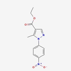 B2477810 ethyl 5-methyl-1-(4-nitrophenyl)-1H-pyrazole-4-carboxylate CAS No. 260973-82-8