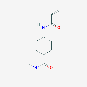 molecular formula C12H20N2O2 B2477813 N,N-Dimethyl-4-(prop-2-enoylamino)cyclohexane-1-carboxamide CAS No. 2411260-00-7