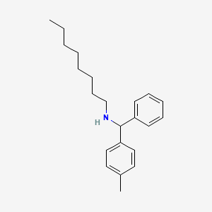 molecular formula C22H31N B2477815 [(4-甲基苯基)(苯基)甲基](辛基)胺 CAS No. 160254-21-7