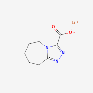 molecular formula C8H10LiN3O2 B2477816 Lithium;6,7,8,9-tetrahydro-5H-[1,2,4]triazolo[4,3-a]azepine-3-carboxylate CAS No. 2305253-66-9