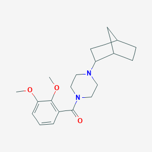molecular formula C20H28N2O3 B247782 1-Bicyclo[2.2.1]hept-2-yl-4-(2,3-dimethoxybenzoyl)piperazine 