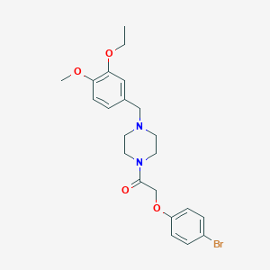 1-[(4-Bromophenoxy)acetyl]-4-(3-ethoxy-4-methoxybenzyl)piperazine