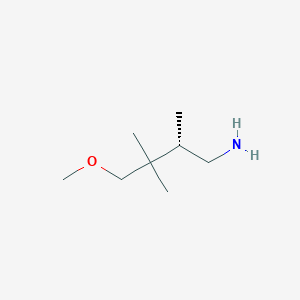 molecular formula C8H19NO B2477842 (2S)-4-Methoxy-2,3,3-trimethylbutan-1-amine CAS No. 2248173-70-6
