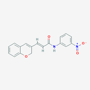 molecular formula C18H14N2O4 B2477856 (2E)-3-(2H-chromen-3-yl)-N-(3-nitrophenyl)prop-2-enamide CAS No. 887346-79-4