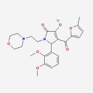 5-(2,3-dimethoxyphenyl)-3-hydroxy-4-(5-methylfuran-2-carbonyl)-1-(2-morpholinoethyl)-1H-pyrrol-2(5H)-one