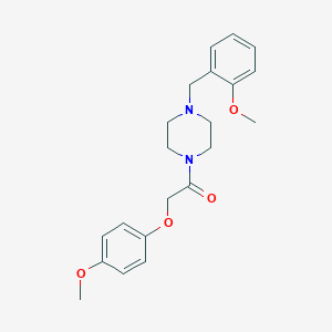1-(2-Methoxybenzyl)-4-[(4-methoxyphenoxy)acetyl]piperazine