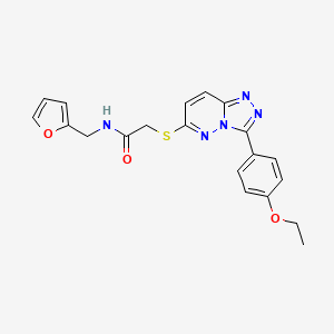 molecular formula C20H19N5O3S B2477888 2-{[3-(4-ethoxyphenyl)[1,2,4]triazolo[4,3-b]pyridazin-6-yl]thio}-N-(2-furylmethyl)acetamide CAS No. 852436-94-3