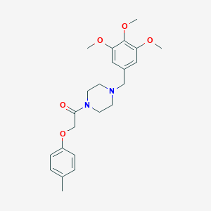1-[(4-Methylphenoxy)acetyl]-4-(3,4,5-trimethoxybenzyl)piperazine