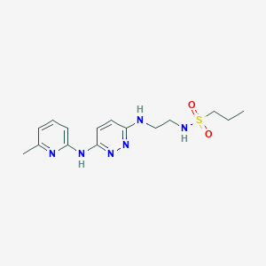 N-(2-((6-((6-methylpyridin-2-yl)amino)pyridazin-3-yl)amino)ethyl)propane-1-sulfonamide