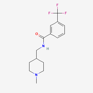molecular formula C15H19F3N2O B2477915 N-((1-methylpiperidin-4-yl)methyl)-3-(trifluoromethyl)benzamide CAS No. 954016-73-0