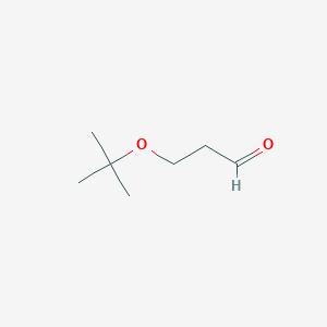 molecular formula C7H14O2 B2477919 3-tert-Butoxypropanal CAS No. 104513-14-6