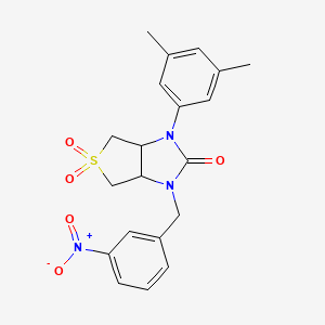 1-(3,5-dimethylphenyl)-3-(3-nitrobenzyl)tetrahydro-1H-thieno[3,4-d]imidazol-2(3H)-one 5,5-dioxide