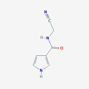 molecular formula C7H7N3O B2477934 N-(cyanomethyl)-1H-pyrrole-3-carboxamide CAS No. 1368716-55-5