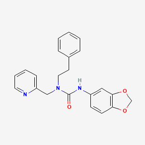 3-(Benzo[d][1,3]dioxol-5-yl)-1-phenethyl-1-(pyridin-2-ylmethyl)urea