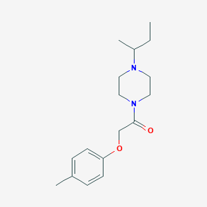 molecular formula C17H26N2O2 B247794 1-Sec-butyl-4-[(4-methylphenoxy)acetyl]piperazine 