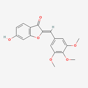 molecular formula C18H16O6 B2477951 (2Z)-6-Hydroxy-2-(3,4,5-Trimethoxybenzyliden)-1-benzofuran-3(2H)-on CAS No. 24414-58-2