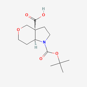 (3Ar,7aS)-1-[(2-methylpropan-2-yl)oxycarbonyl]-2,3,4,6,7,7a-hexahydropyrano[4,3-b]pyrrole-3a-carboxylic acid