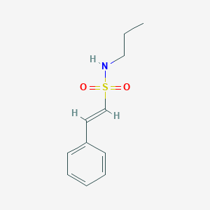 molecular formula C11H15NO2S B2477975 2-phenyl-N-propylethene-1-sulfonamide CAS No. 75454-28-3