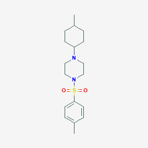 molecular formula C18H28N2O2S B247799 1-(4-Methylcyclohexyl)-4-[(4-methylphenyl)sulfonyl]piperazine 