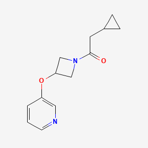 2-Cyclopropyl-1-(3-(pyridin-3-yloxy)azetidin-1-yl)ethanone