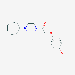 1-Cycloheptyl-4-[(4-methoxyphenoxy)acetyl]piperazine